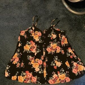 Floral spaghetti strap